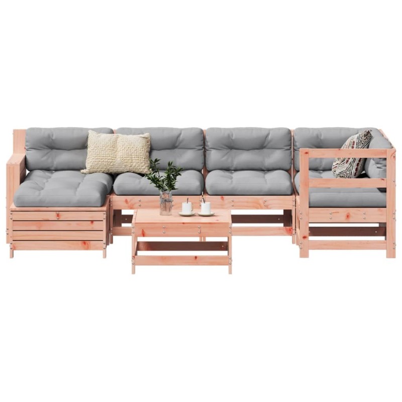 Salon de jardin 7 pcs bois massif sapin de douglas 510288510288