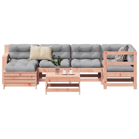 Salon de jardin 7 pcs bois massif sapin de douglas 510288510288