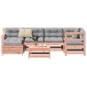 Salon de jardin 7 pcs bois massif sapin de douglas 510288510288