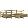 Salon de jardin 7 pcs bois de pin imprégné 510309510309