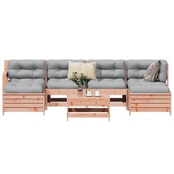 Salon de jardin 7 pcs bois massif sapin de douglas 510314510314