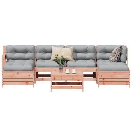 Salon de jardin 7 pcs bois massif sapin de douglas 510314510314