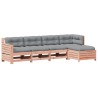 Salon de jardin 5 pcs avec coussins bois massif douglas 510317510317
