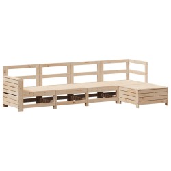 Salon de jardin 5 pcs bois de pin massif 510318510318