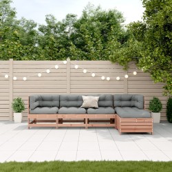 Salon de jardin 5 pcs avec coussins bois massif douglas 510327510327