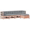 Salon de jardin 5 pcs avec coussins bois massif douglas 510327510327