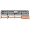 Salon de jardin 5 pcs avec coussins bois massif douglas 510327510327