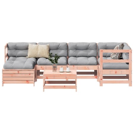 Salon de jardin 7 pcs bois massif sapin de douglas 510329510329
