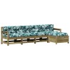 Salon de jardin 5 pcs avec coussins bois de pin imprégné 510339510339