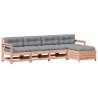Salon de jardin 5 pcs avec coussins bois massif douglas 510340510340