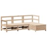 Salon de jardin 4 pcs bois massif de pin 510348510348