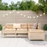 Salon de jardin 4 pcs bois massif de pin 510348510348