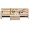Salon de jardin 4 pcs avec coussins Bois de pin massif 510351510351