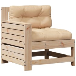 Salon de jardin 4 pcs avec coussins Bois de pin massif 510351510351