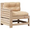 Salon de jardin 4 pcs avec coussins Bois de pin massif 510351510351