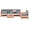 Salon de jardin 6 pcs avec coussins bois massif Douglas 510356510356