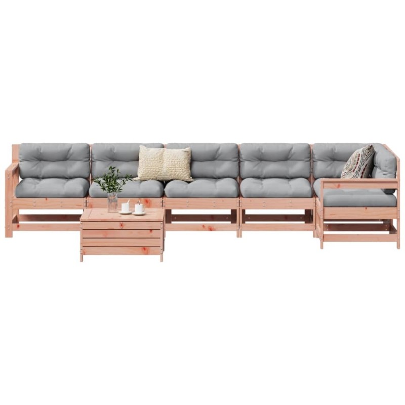 Salon de jardin 7 pcs bois massif sapin de douglas 510358510358