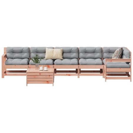 Salon de jardin 7 pcs bois massif sapin de douglas 510358510358