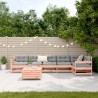 Salon de jardin 7 pcs bois massif sapin de douglas 510360510360