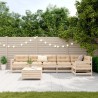 Salon de jardin 7 pcs bois de pin massif 510362510362