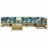 Salon de jardin 7 pcs bois de pin imprégné 510363510363