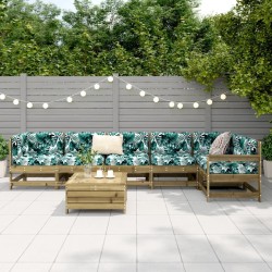 Salon de jardin 7 pcs bois de pin imprégné 510363510363