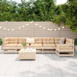 Salon de jardin 7 pcs bois de pin massif 510366510366