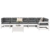 Salon de jardin 7 pcs blanc bois de pin massif 510367510367
