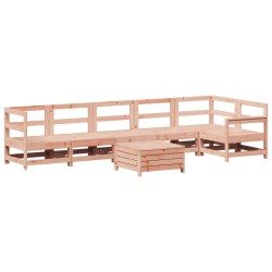 Salon de jardin 7 pcs bois massif sapin de douglas 510368510368