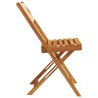 Chaises de jardin pliantes lot de 6 beige bois d'acacia massif 510371510371