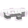 Salon de jardin avec coussins 8 pcs beige résine tressée 510379510379
