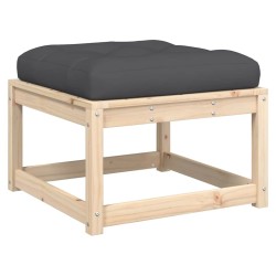 Salon de jardin 5 pcs avec coussins bois de pin massif 510428510428