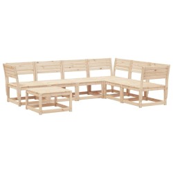 Salon de jardin 7 pcs Bois de pin massif 510432510432