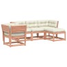 Salon de jardin 5 pcs avec coussins bois massif douglas 510433510433