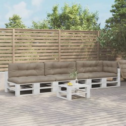 Coussins de palette lot de 7 taupe tissu 510437510437