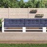 Coussins palette lot de 5 tissu bleu marine 510447510447