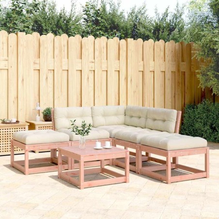 Salon de jardin 5 pcs avec coussins bois massif douglas 510454510454