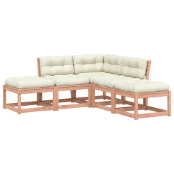 Salon de jardin 5 pcs avec coussins bois massif douglas 510454510454