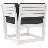 Salon de jardin 5 pcs avec coussins blanc bois massif de pin 510455510455
