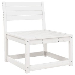 Salon de jardin 5 pcs blanc bois massif de pin 510459510459