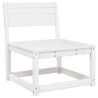 Salon de jardin 5 pcs blanc bois massif de pin 510459510459