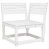 Salon de jardin 5 pcs blanc bois massif de pin 510459510459