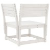 Salon de jardin 5 pcs blanc bois massif de pin 510459510459