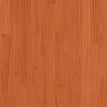 Salon de jardin 5 pcs cire marron bois de pin massif 510460510460