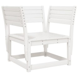 Salon de jardin 5 pcs blanc bois massif de pin 510461510461