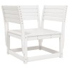 Salon de jardin 5 pcs blanc bois massif de pin 510461510461