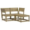 Salon de jardin 3 pcs bois de pin imprégné 510462510462