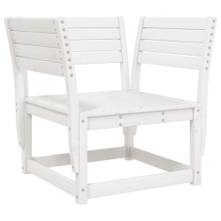 Salon de jardin 5 pcs blanc bois massif de pin 510463510463