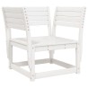 Salon de jardin 5 pcs blanc bois massif de pin 510463510463