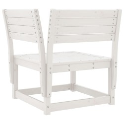 Salon de jardin 5 pcs blanc bois massif de pin 510463510463